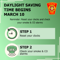Avon Fire Department Reminds Residents to Change Clocks and Check Alarms as Daylight Saving Time Begins